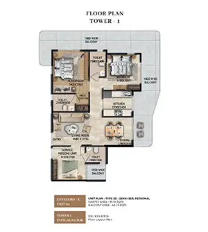 2nd to 18th Floor (Type 2)