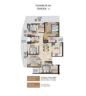 2nd to 18th Floor (Type 1)
