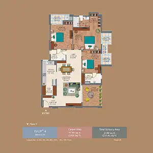 Tulip + 3 (3rd to 13th Floor)