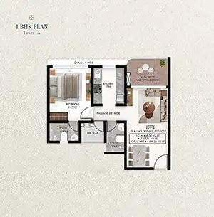 1 BHK Plan
