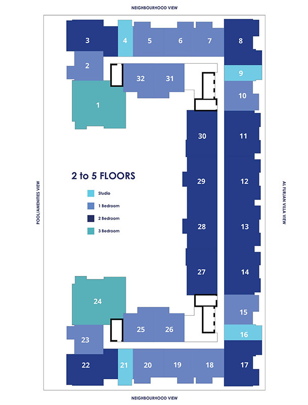 2 to 5 Floors
