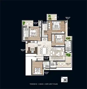 3 BHK + SPR