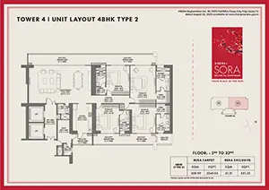 Type 1 (3rd & 32nd Floor)
