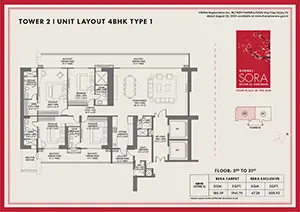 Type 1 (3rd to 31st Floor)