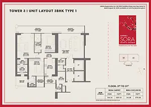 Type 1 (3rd to 31st Floor)