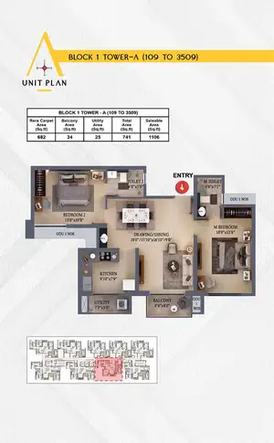 Block 1 (Unit 104)