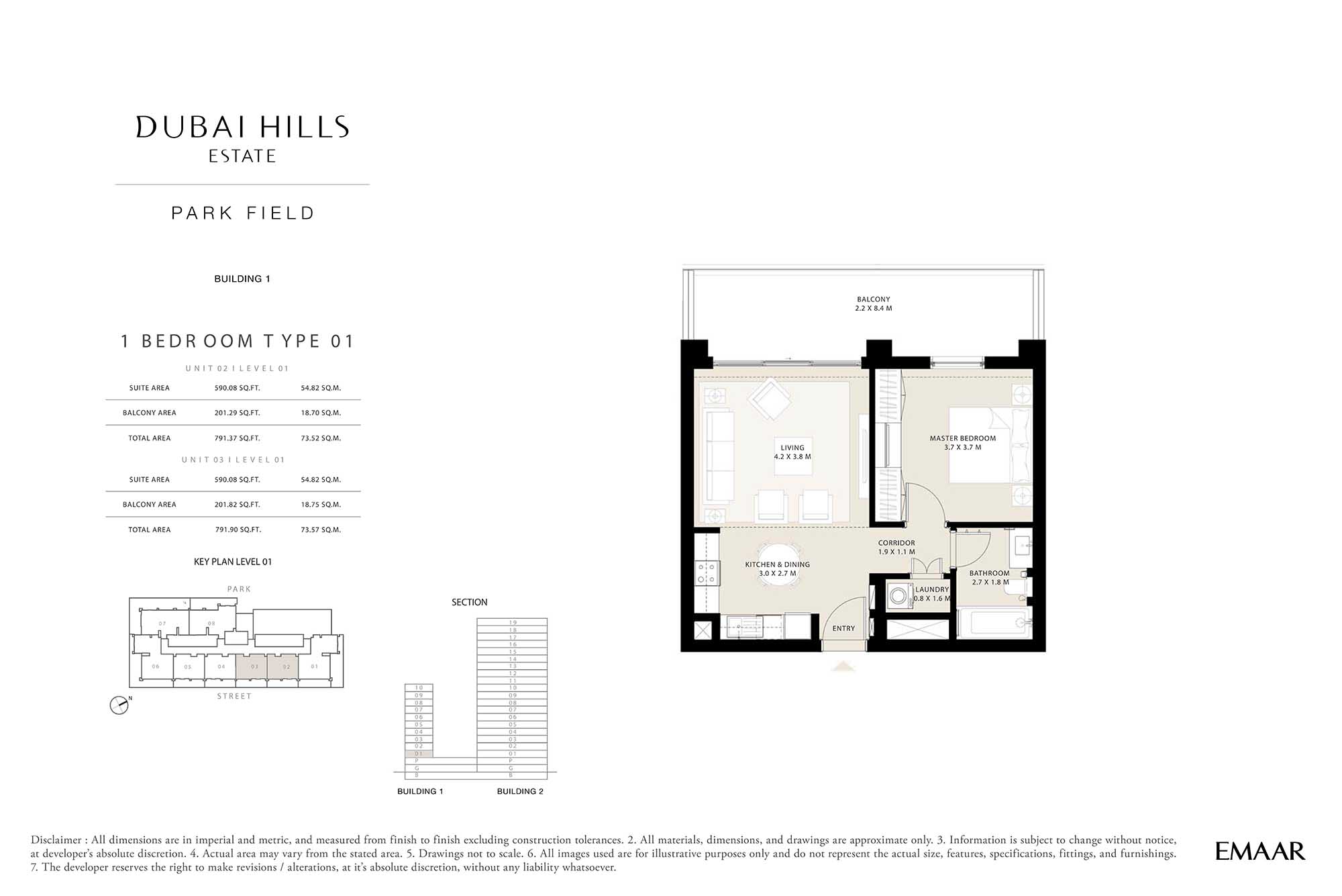 Level 01 (Type 01 - Unit 02 & 03)