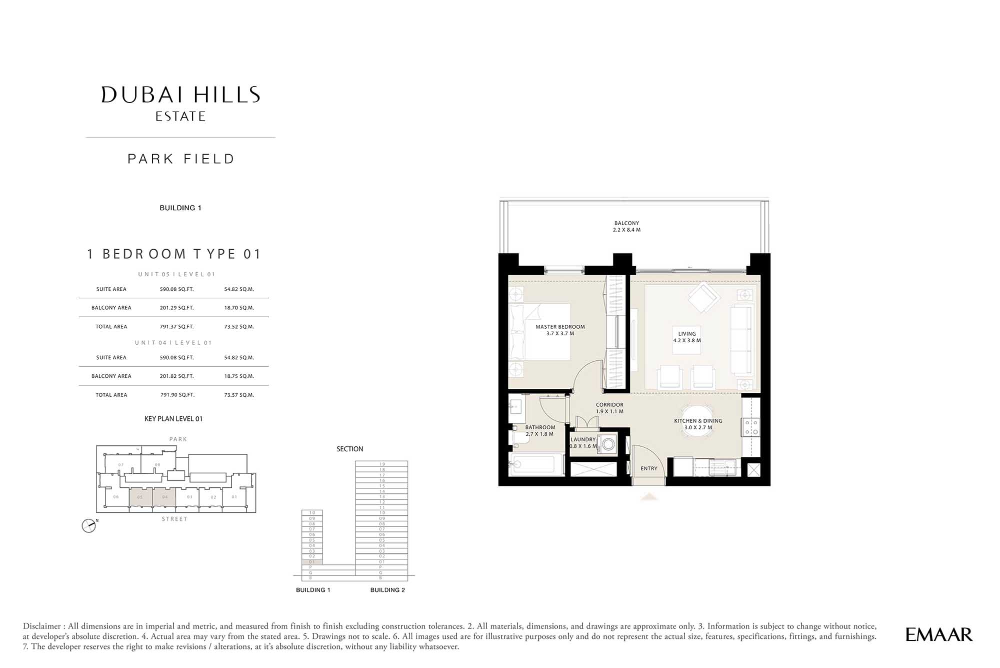 Level 01 (Type 01 - Unit 04 & 05)