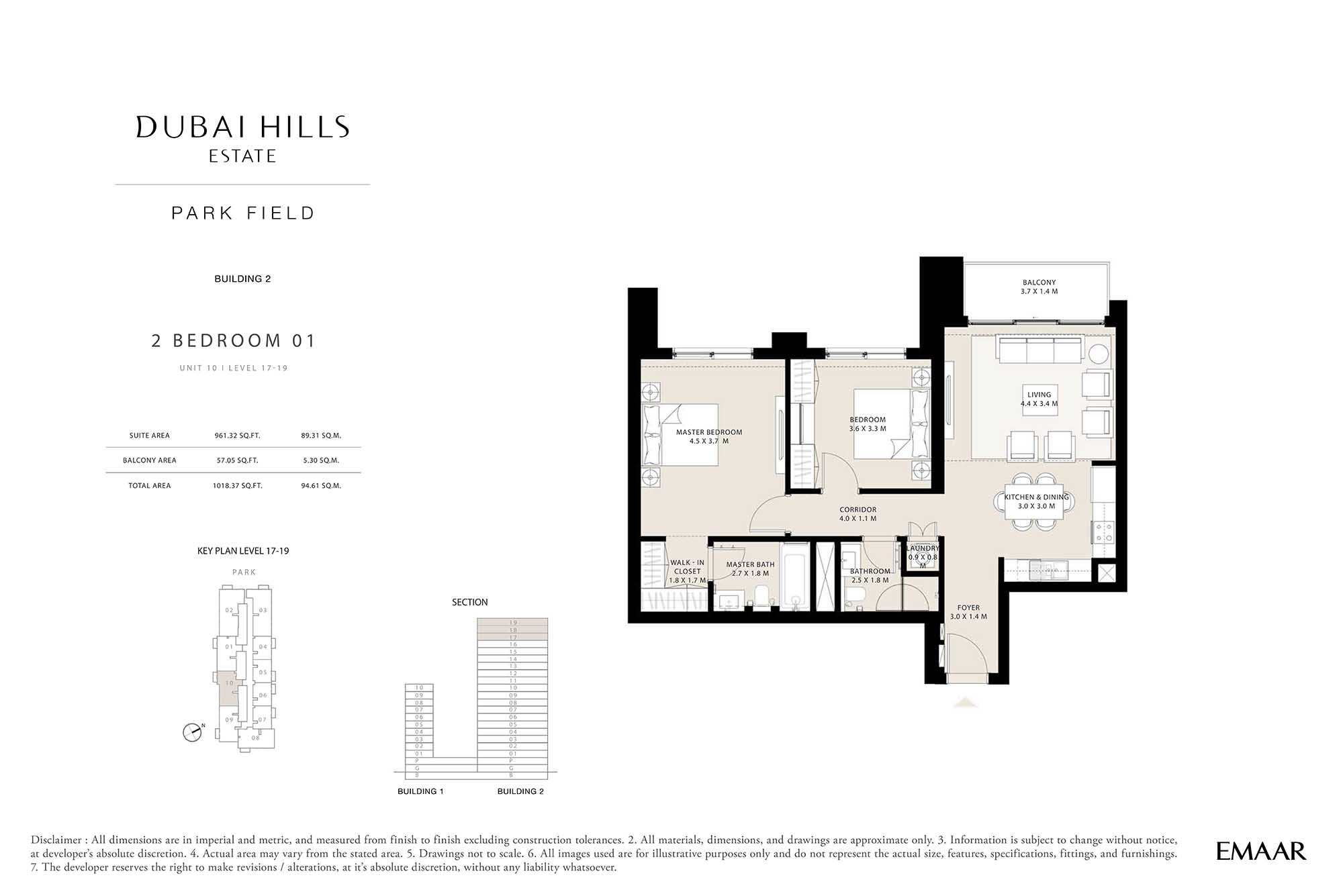 Level 17 - 19th (Type 01 - Unit 10)