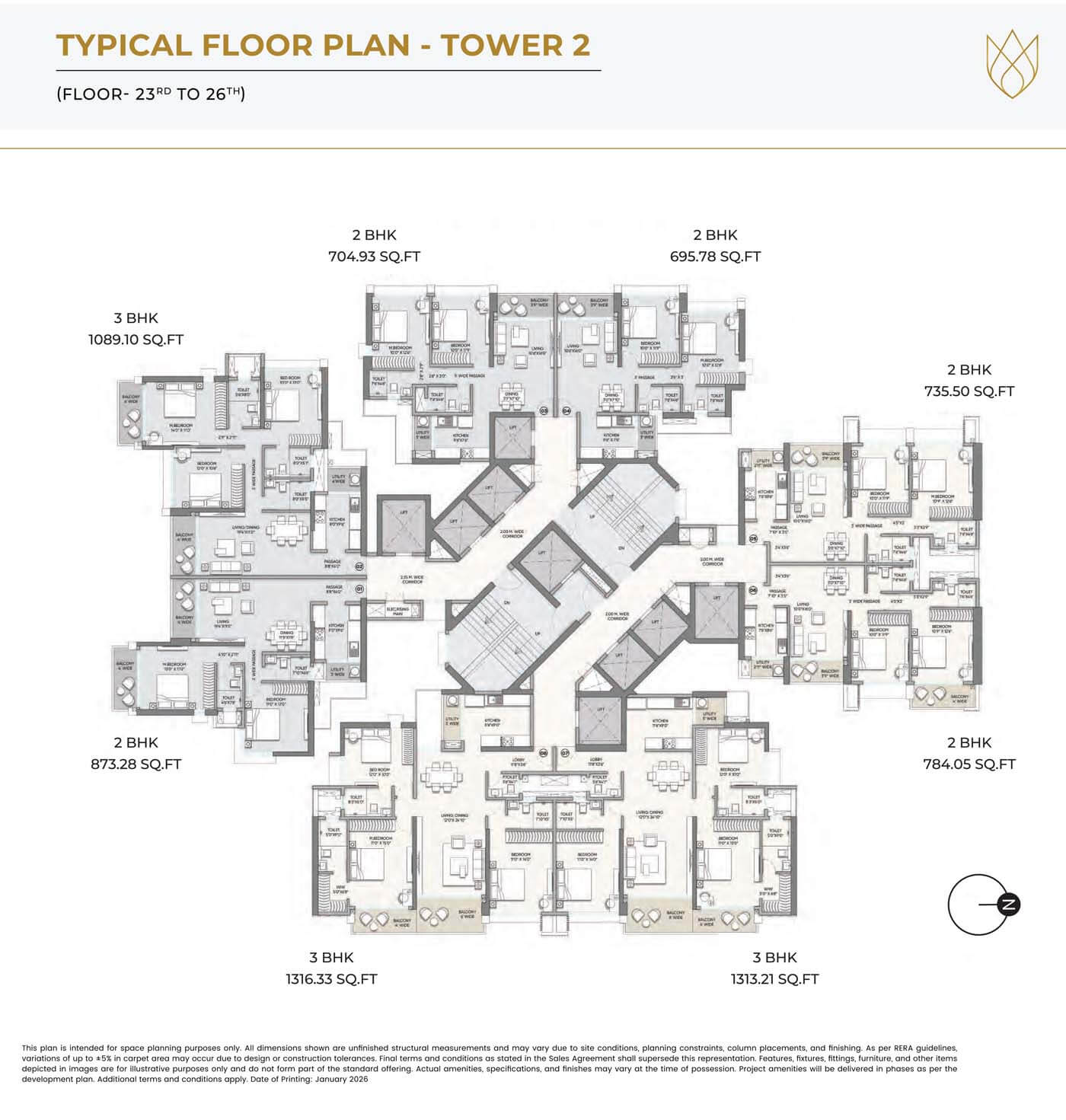 Floor 3rd to 20th