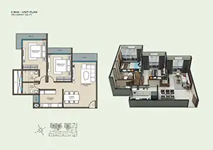 Flat 1 & 2 (Wing A & B)