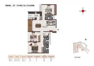 Unit No A401 - E1413 (Typical Floor)
