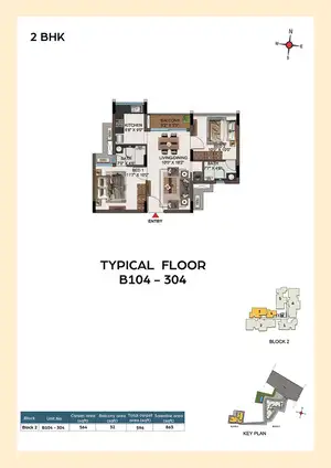 Typical Floor (Unit B104-304)