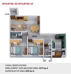 Flat No 15-21 (East Facing)