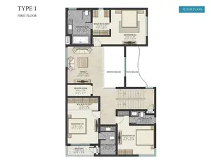 Type 1, First Floor