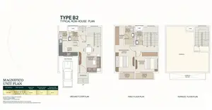 Type B2, Typical Row House Plan