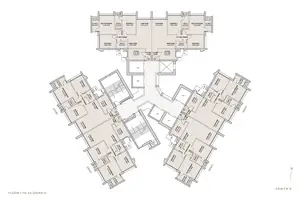 Tower E, Floors 1 to 34 (Zone-1)