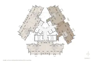 Tower F, Floors 6 to 44