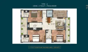 1st To 4th Floor Plan