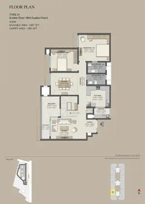 Type H, Lower Floor