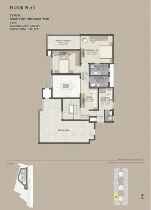 Type H, Upper Floor