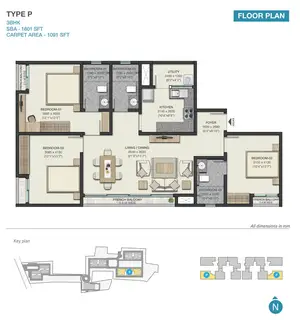 Type P, 3BHK