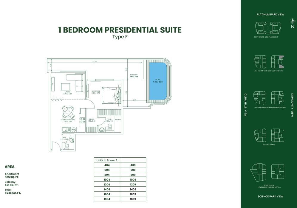 Presidential Suite, Type F