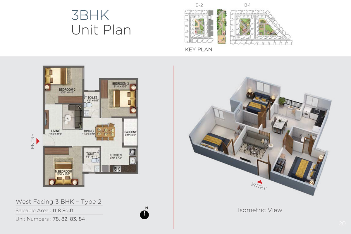 Type 2, West Facing, Unit No-78,82,83,84