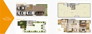Type-A, 3BHK, 3 Toilet, Pooja Room