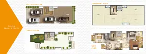 Type-B, 3BHK, 3 Toilet