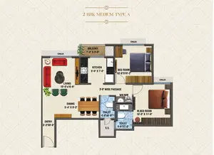 2 BHK Medium Type A