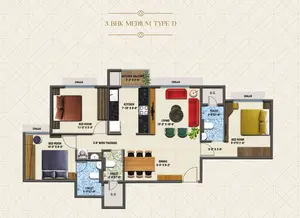 3 BHK Medium Type D