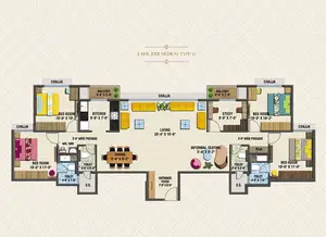 2 BHK Jodi Medium Type G