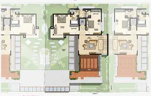 4 BHK (G + 2), Type B (Rectangular)