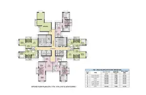 Rffuge Floor Plan, 6th, 11th, 16th, 21st & 26th