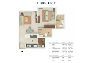 1 BHK Unit