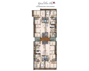Typical Floor Plan, 1st to 14th Floor