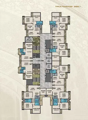 Typical Floor Plan - BARAZ 1