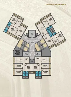 Typical Floor Plan - KAVEH