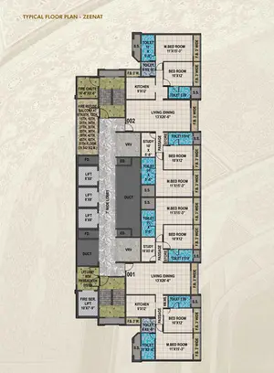 Typical Floor Plan - ZEENAT