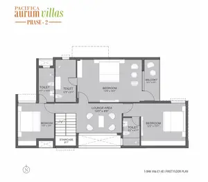 5 BHK Villa E1-XE, First Floor