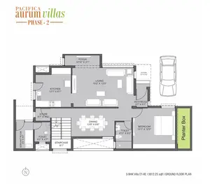5 BHK Villa E1-XE, Ground Floor