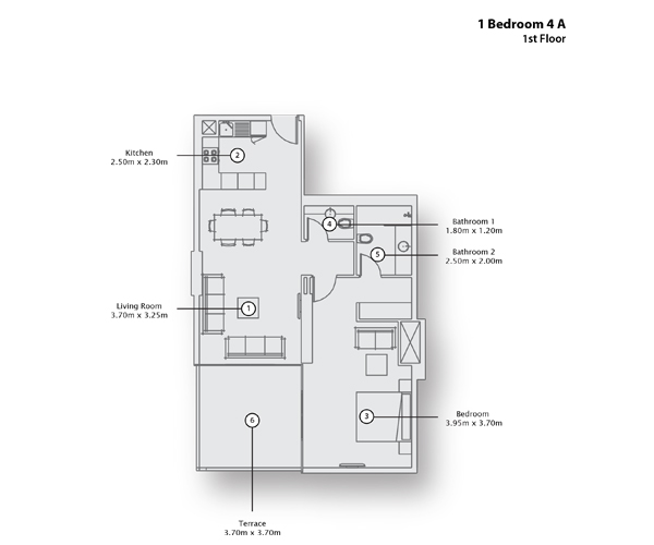 Type 4 A, 1st Floor