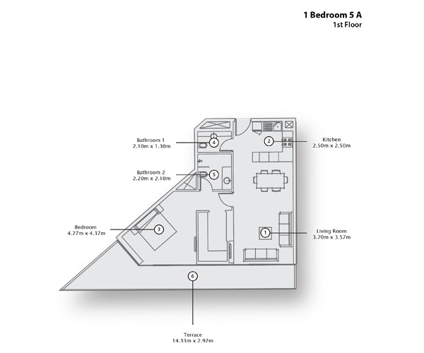 Type 5 A, 1st Floor