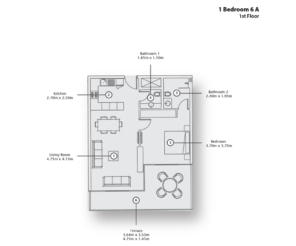 Type 6 A, 1st Floor