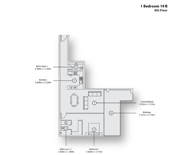 Type 19 B, 8th Floor