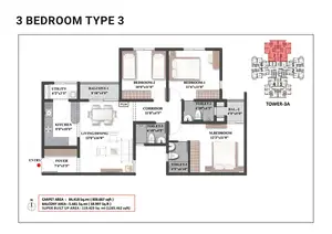 3 BHK, Type 3