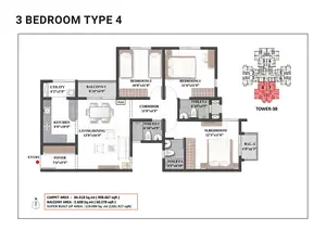 3 BHK, Type 4