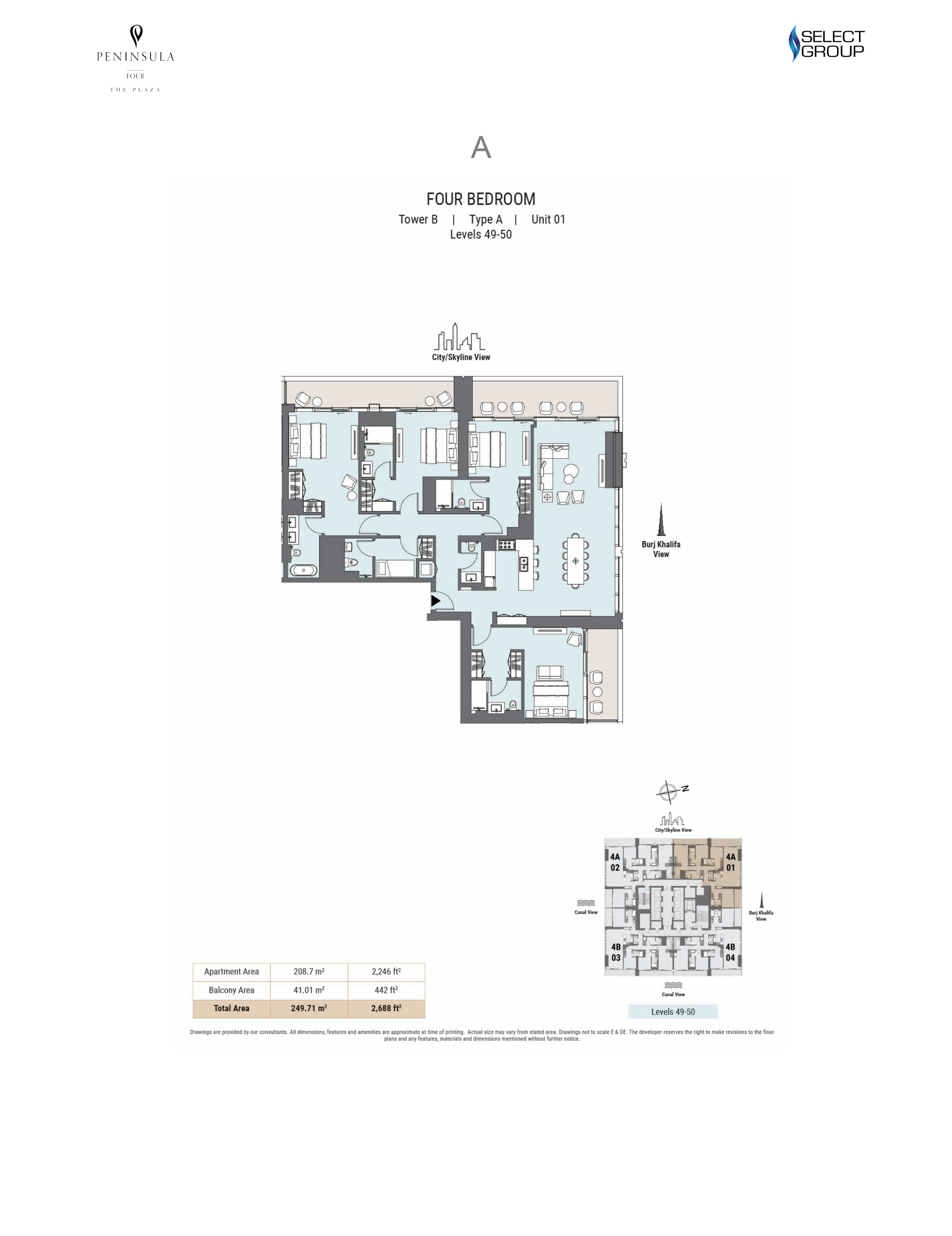 Type A, Unit 1, Level 49-50