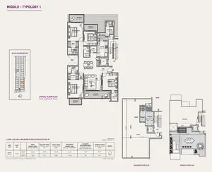 Middle Typology 1, Third and Fourth Floor